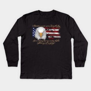 Righteous Patriotism Kids Long Sleeve T-Shirt